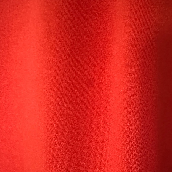 Red Women's Christmas Blouse with Ruffled Sleeves medium nwot - Picture 9 of 10